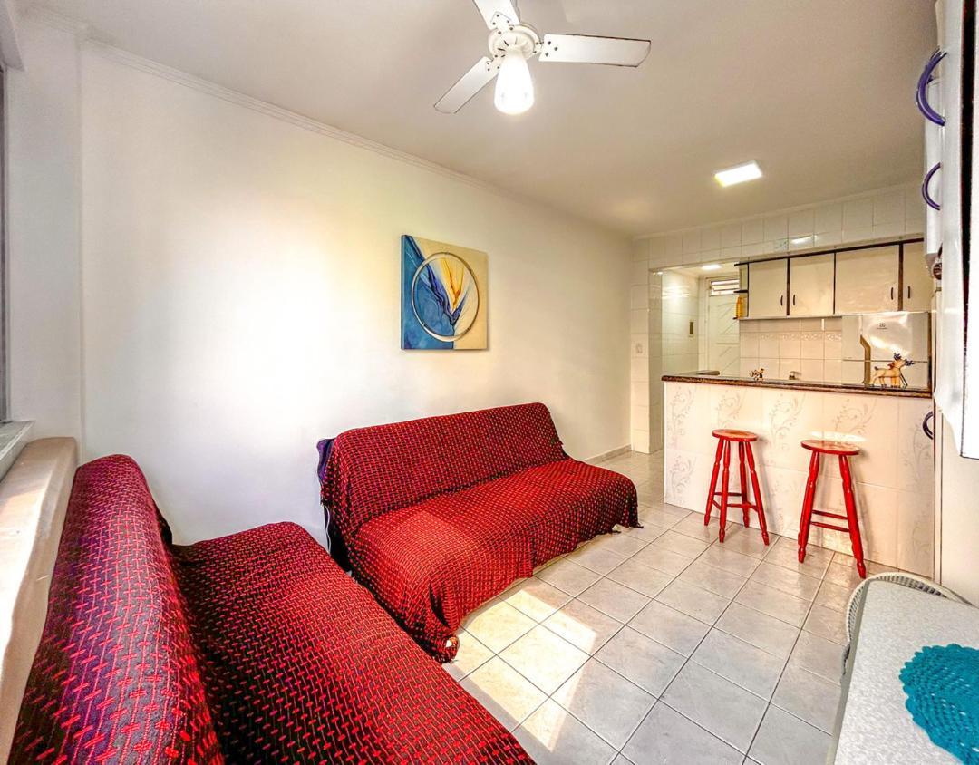 Otimo Loft Pe Na Areia Na Praia Da Guilhermina Sp Apartment Praia Grande  Luaran gambar