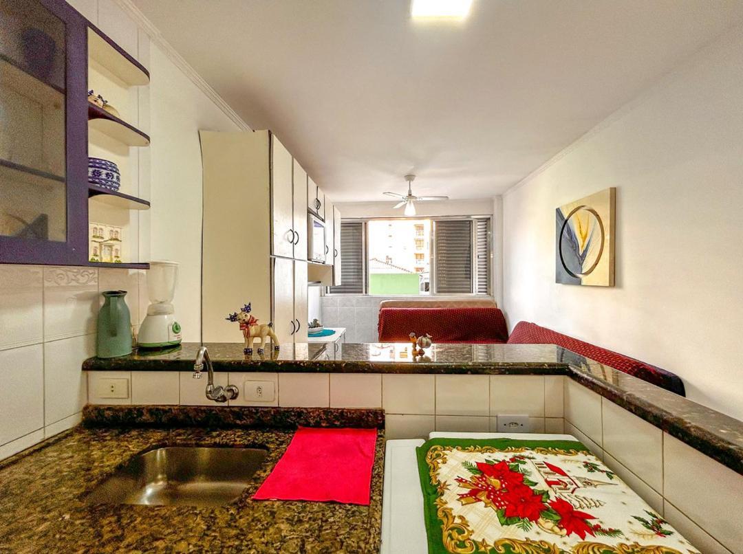 Otimo Loft Pe Na Areia Na Praia Da Guilhermina Sp Apartment Praia Grande  Luaran gambar