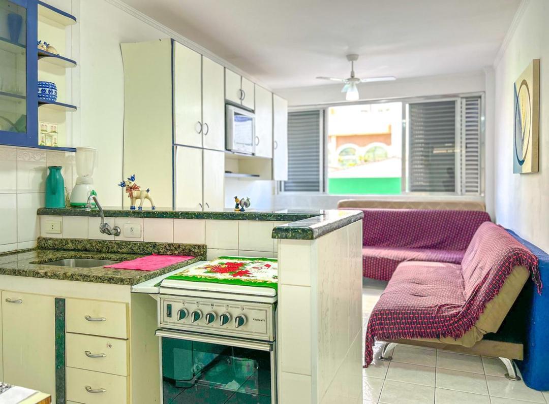 Otimo Loft Pe Na Areia Na Praia Da Guilhermina Sp Apartment Praia Grande  Luaran gambar